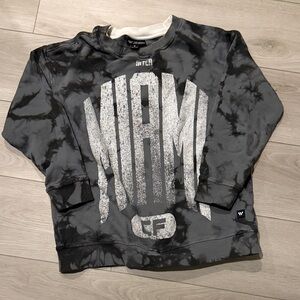Kids Black and Gray Miami Sweatshirt